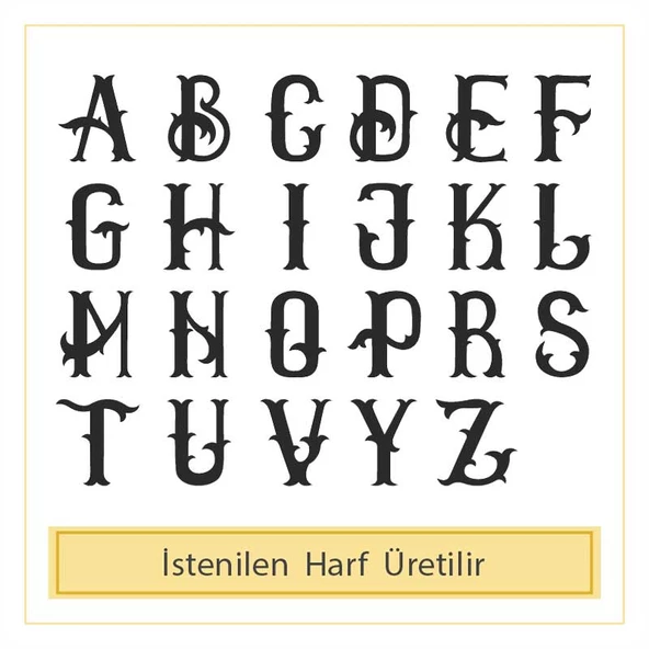 14 Ayar Altın A Harf Yüzük - Resim 4