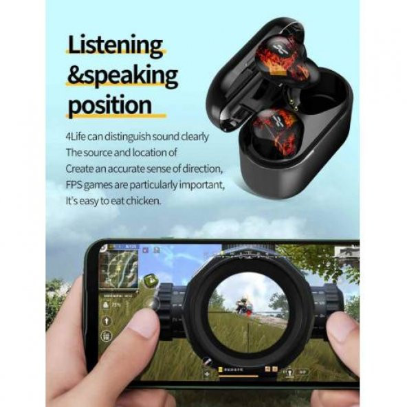 Polham Bluetooth Gaming Kulaklık Bluetooth Oyuncu Kulaklığı Kablosuz Kulaklık - 3