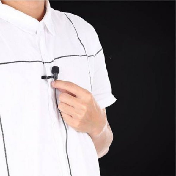 Polham Type-C Profesyonel Mikrofon Telefon Youtuber Yaka Mikrofonu 1.5m, Yaka Mikrofonu - 3