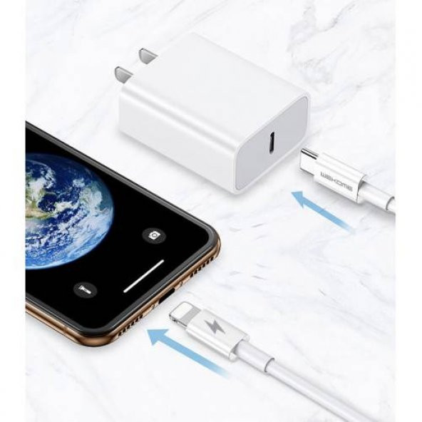 Polham 20W Hızlı Şarj Kablosu 1.2M TYPE-C TO iPhone Şarj İphone 12 Pro 11 Pro Şarj Data Kablosu - 3