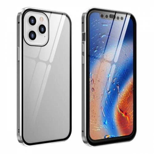 Polham İphone 12 Pro Manyetik Mıknatıslı Kılıf Ve Ekran Koruyucu İphone 12 Pro Kılıf Kırılmaz 2in1 - 6