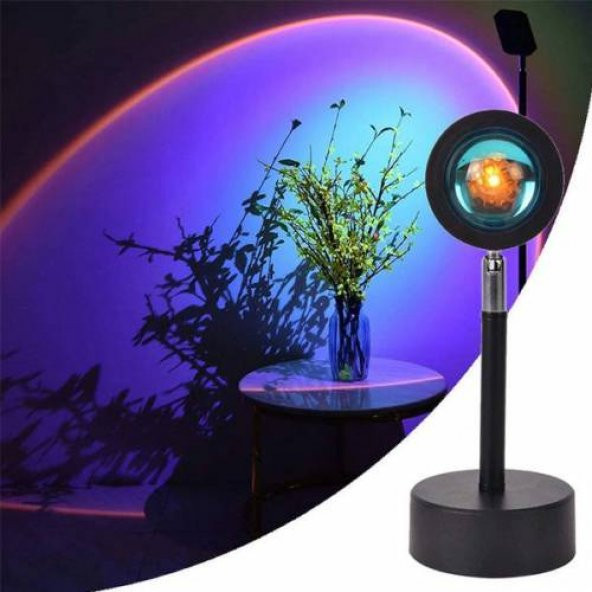 Polham Fotoğraf Çekimi İçin Gün Batımı Efekti Projeksiyon Lambası, 180 Derece Dönen Usb Gece Lambası - 7