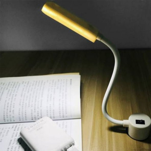 Polham Elastik Mıknatıslı Göz Korumalı USB Masa Lambası Çalışma Lambası Klavye Lambası Kitap Lambası