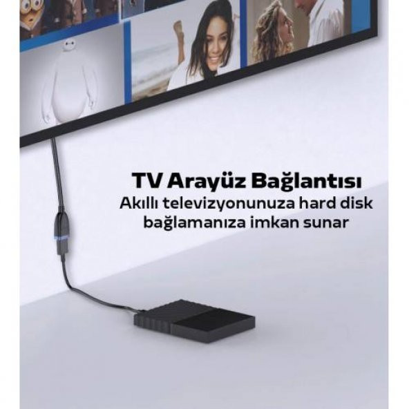Polham 50CM USB 3.0 Uzatma Kablosu, USB 3.0 Male TO USB3.0 2A - 3