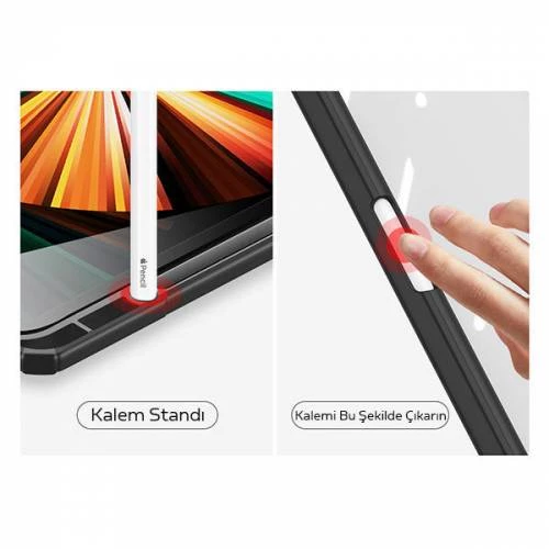 Polham iPad Pro 11 Kılıf (2018,2020,2021) Mıknatıslı Kalem Yerli İpad Pro Tablet Kılıfı Standı - Resim 3