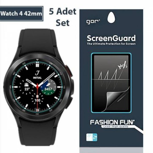 Polham Samsung Galaxy Watch 4 42mm 5 Adet Darbe Emici Ekran Koruyucu, Kabarcık Bırakmaz Teknolojili - 2