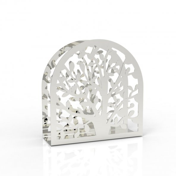 HAYAT AĞACI TEMALI METAL PEÇETELİK SILVER - 2