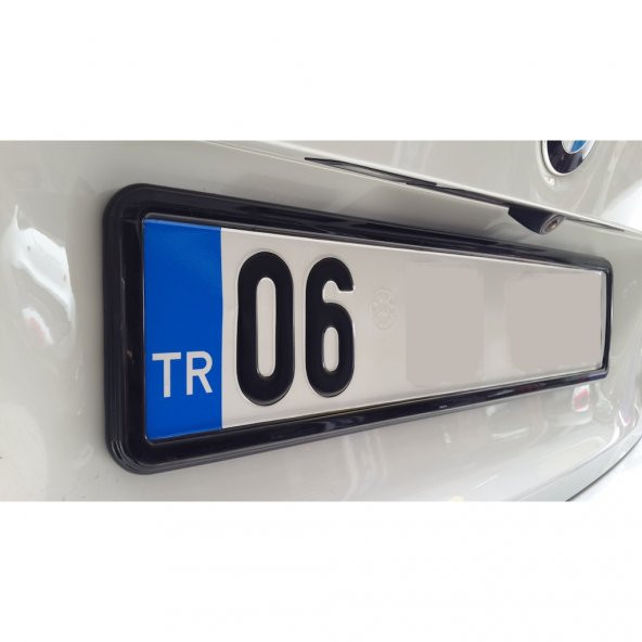 Araç Plakalık Piano Black Plaka Çerçevesi Siyah Renk Plakalık 384316817