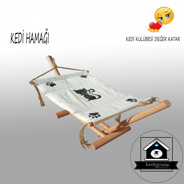 Kedi Hamağı - Hamak Beşik - Kedi Evi - Kedi Salıncağı - Kedi Yatağı - Oyun Alanı Yatak - 4