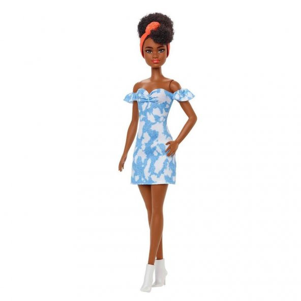 Barbie Fashionistas Siyah Saçlı, Kot Elbiseli HBV17 - 3