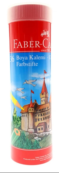 Faber Castell 36 Renk Metal Tüp Kuru Boya Kalemi