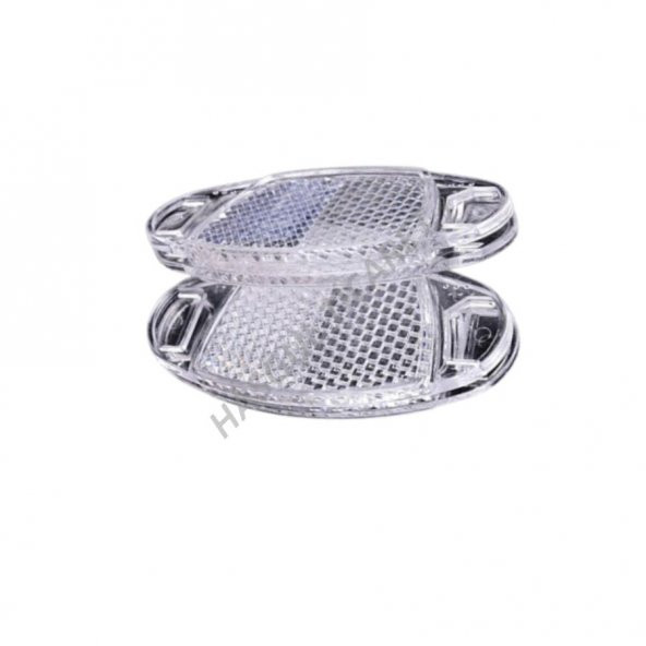 Hsgl Bisiklet Beyaz Jant Reflektörü 2 li set Jant Aksesuar Reflektörlü - 5