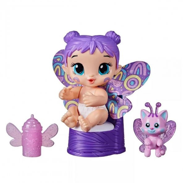 Baby Alive Glopixies Minik Peri Bebek Plum Rainbow F2596 - 1