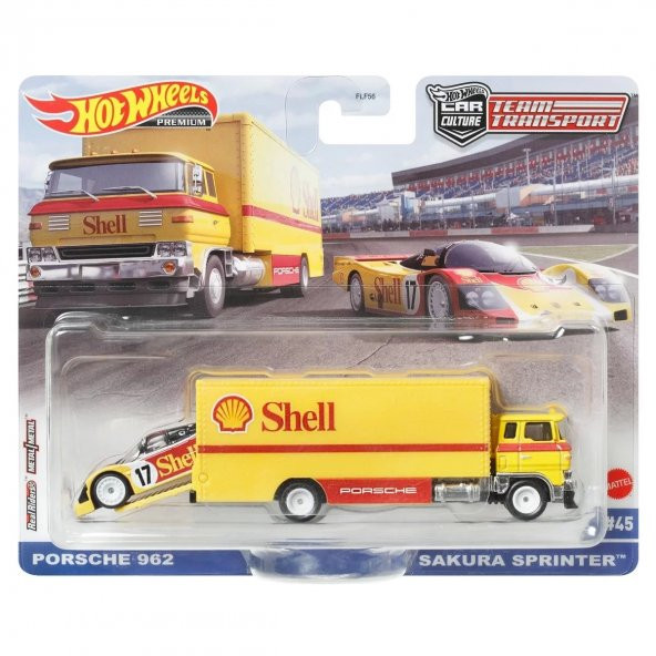 Hot Wheels Team Transport Premium Shell Porsche 962 Sakura - 1