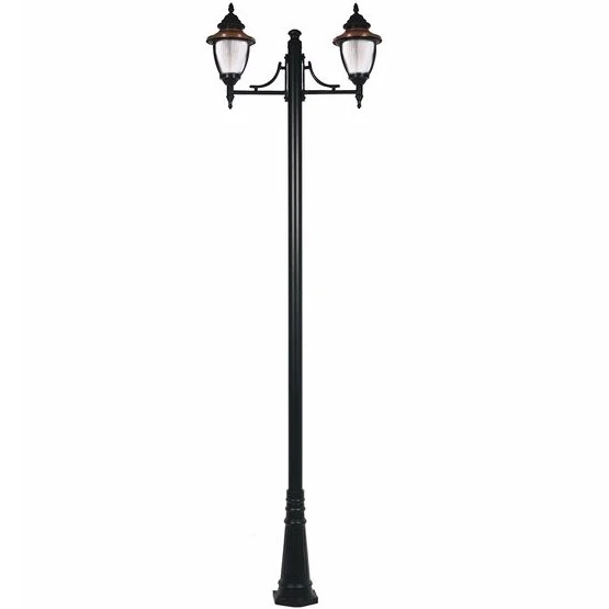 2 Fenerli Siyah Sokak Lambası