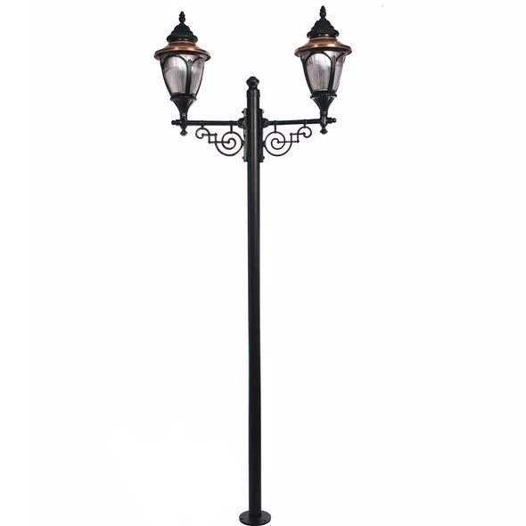 2 Fenerli Metal Direk Bahçe Aydınlatma