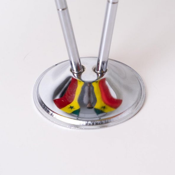 Senegal 2li Masa Bayrağı Saten Kumaş Dijital Baskı 15x22,5 cm - 3