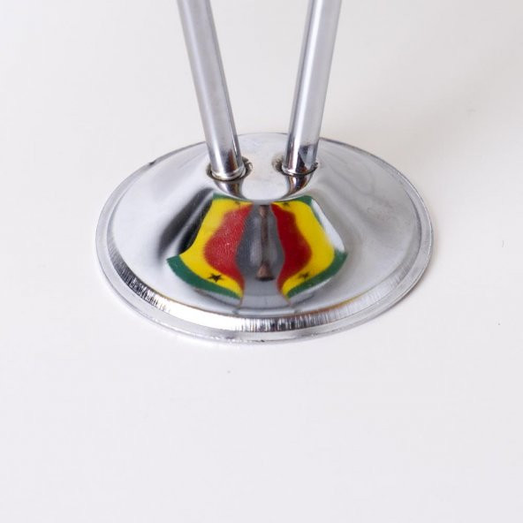 Gana 2li Masa Bayrağı Saten Kumaş Dijital Baskı 15x22,5 cm - 2