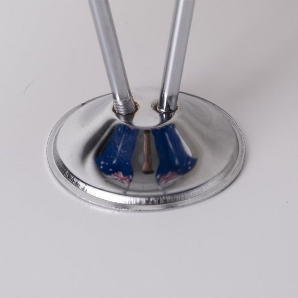 Avustralya 2li Masa Bayrağı Saten Kumaş Dijital Baskı 15x22,5 cm - 4