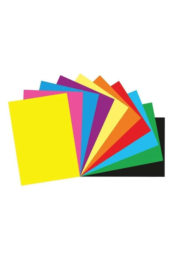 Mondi Fon Kartonu 50x70 Cm 120 Gram Karışık Renk Fon Kartonu (10 Lu Paket)