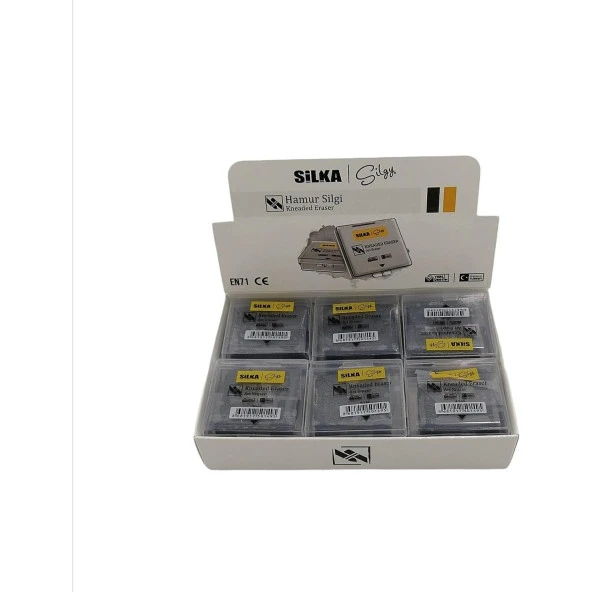 Silka Silgy Gri Hamur Silgi (12 Li Paket) - 2