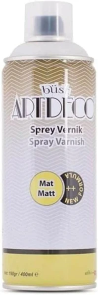 Artdeco Su Bazlı 400ml Sprey Vernik - Mat