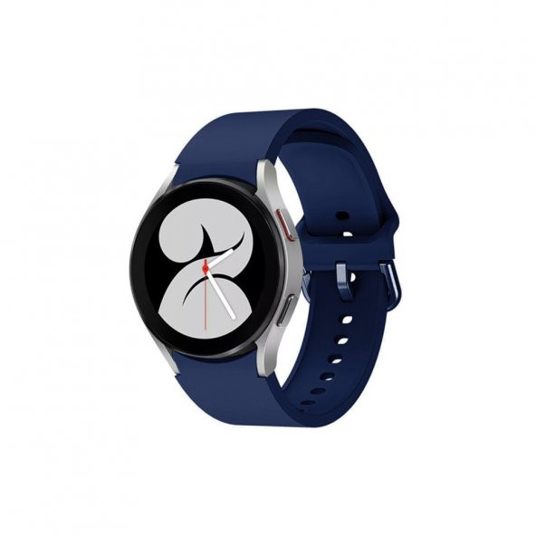Samsung Galaxy Watch 4 Klasik Silikon Kordon - Koyu Mavi