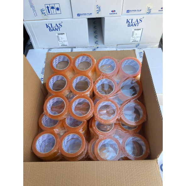 Klas Şeffaf Koli Bandı 45 X 100 Mt ( 60 Adet ) Rock Tape Koli Bandı - 2