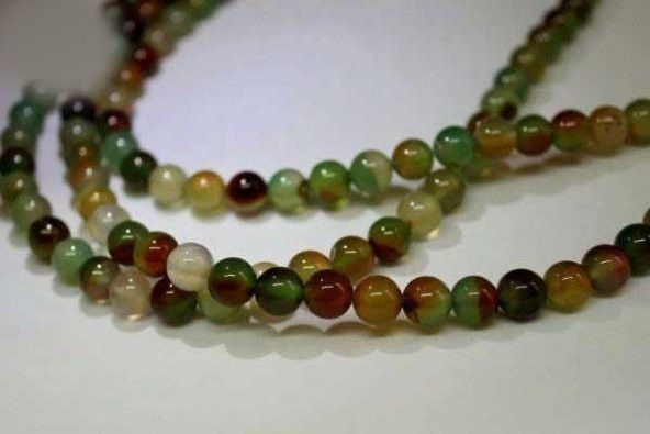 Akik Taşı Dizi 8mm (4406) - Resim 3