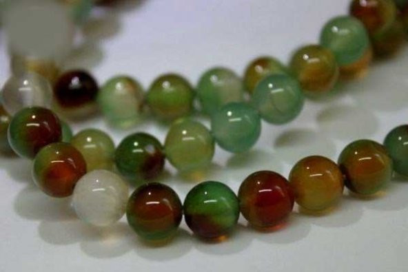 Akik Taşı Dizi 8mm (4406) - Resim 4