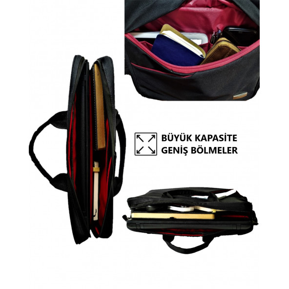 Vegmann AV6900 Siyah 15.6 Inç Uyumlu Laptop Bilgisayar Evrak Çantası AV6900 - 4
