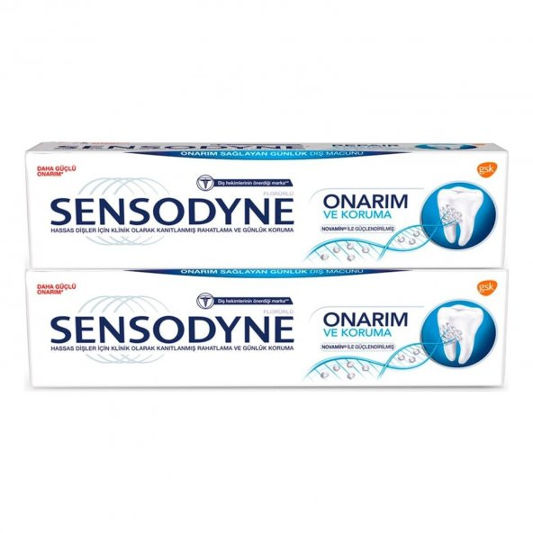 Sensodyne Onarım ve Koruma 75 ml Diş Macunu 2li