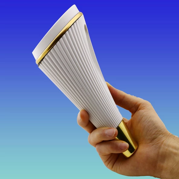 Iron Lüks Mobilya Kanepe Tv Ünitesi Konsol Koltuk Ayağı 19 Cm Beyaz Gold Ayakları - 5