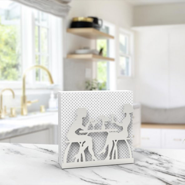 SOHBET TEMALI METAL PEÇETELİK SILVER - 3