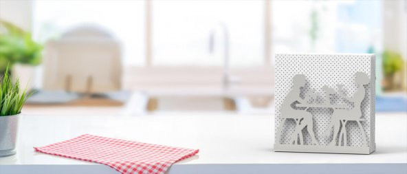 SOHBET TEMALI METAL PEÇETELİK SILVER - 8