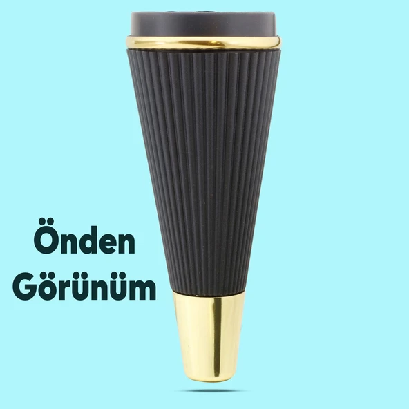 Iron Lüks Mobilya Kanepe Tv Ünitesi Konsol Koltuk Ayağı 19 Cm Siyah Gold Ayakları - 6