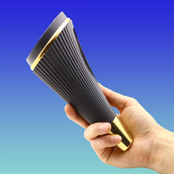 Iron Lüks Mobilya Kanepe Tv Ünitesi Konsol Koltuk Ayağı 19 Cm Siyah Gold Ayakları - 5