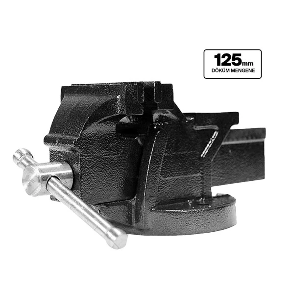 Anadolu Strong 125mm 5" Dövme Çelik Sabit Tezgah Masa Mengenesi - 2