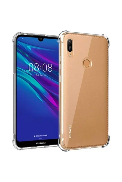 Huawei Y6 2019 Şeffaf Tank Silikon Kapak