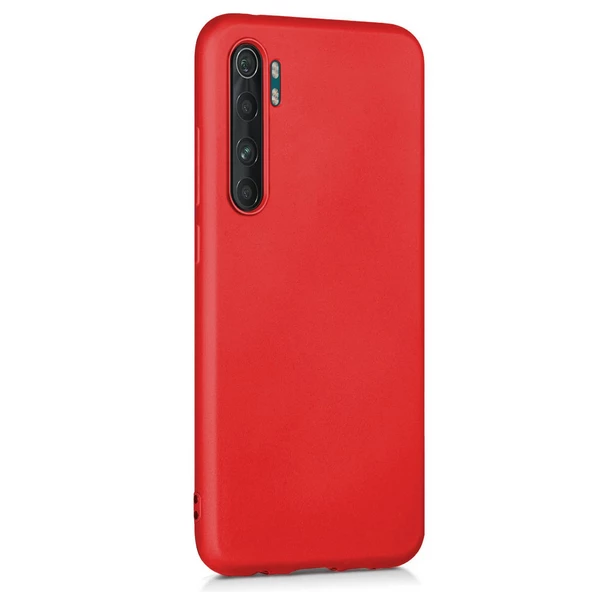 Xiaomi Mi Note 10 Lite Premium Silikon Kılıf Bordo