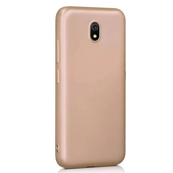 Xiaomi Redmi  8A Premium Silikon Kılıf Gold