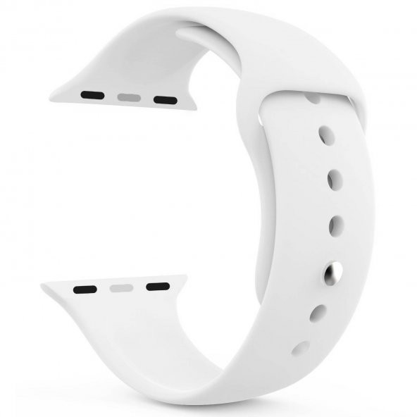 Apple Watch Series 6 40 MM Silikon Kordon Beyaz