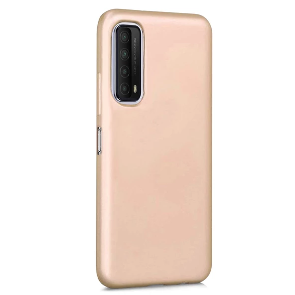 Huawei P Smart 2021 Premium Silikon Kılıf Gold