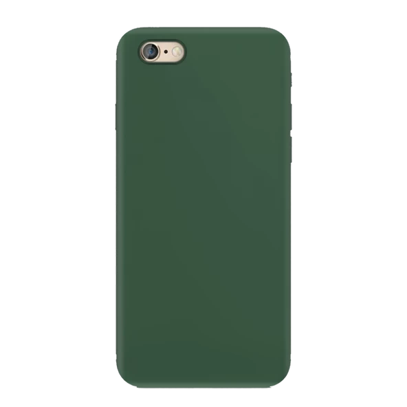 Apple iPhone 6 Plus İnce Mat Silikon Kılıf Haki - Resim 2