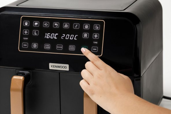 Kenwood Hfp70.000bk Dual Air Fryer Bk Copper - 5