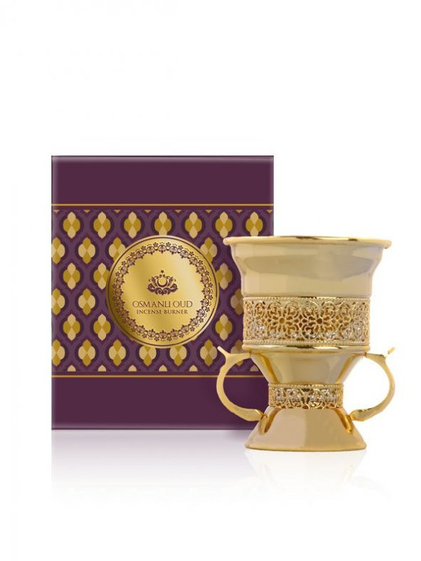 Osmanlı Oud Bakhoor Incese Burner Golden Tütsü Yakıcı
