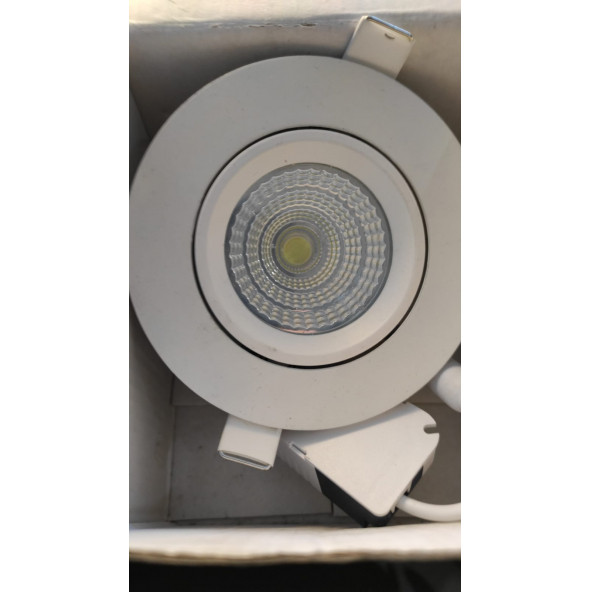 LEELED 12 Watt BEYAZ DÖKÜM KASA ,Driverli COB LED