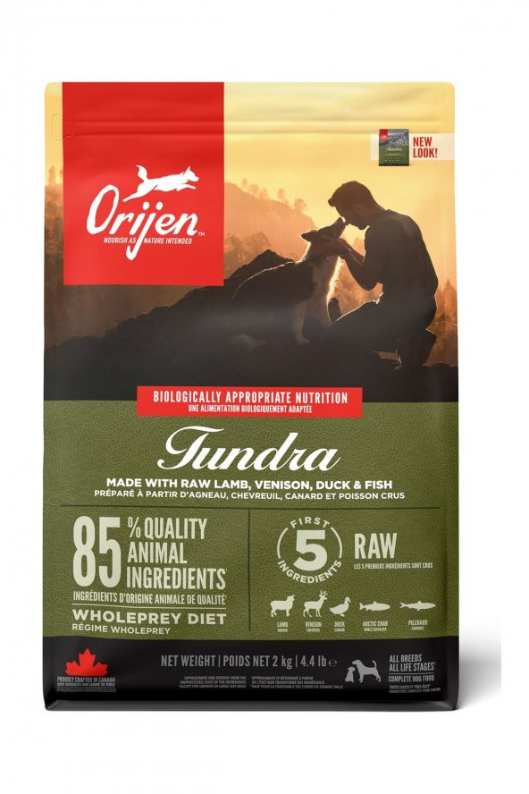 Orijen Tundra Tahılsız Yetişkin Köpek Maması 2 Kg