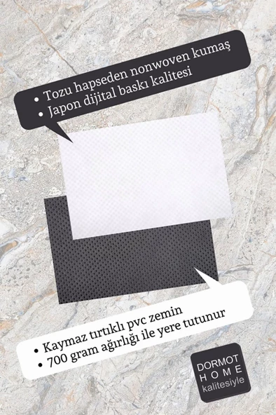 Dormot Home Modern Baskı Bisikletli Stres Getirmek Yasak Kapı Önü Paspası 70x45cm - Resim 2