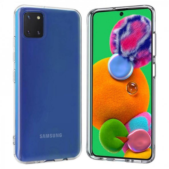Samsung Galaxy Note 10 Lite A81 2.0 MM Korumalı Silikon Kılıf Şeffaf